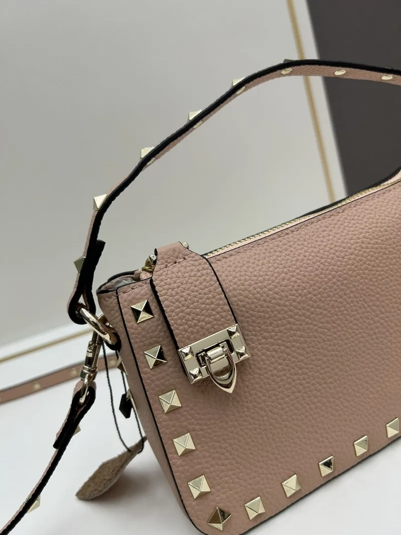 Valentino Pink Rockstud Satchel Bag 532 - Image 4