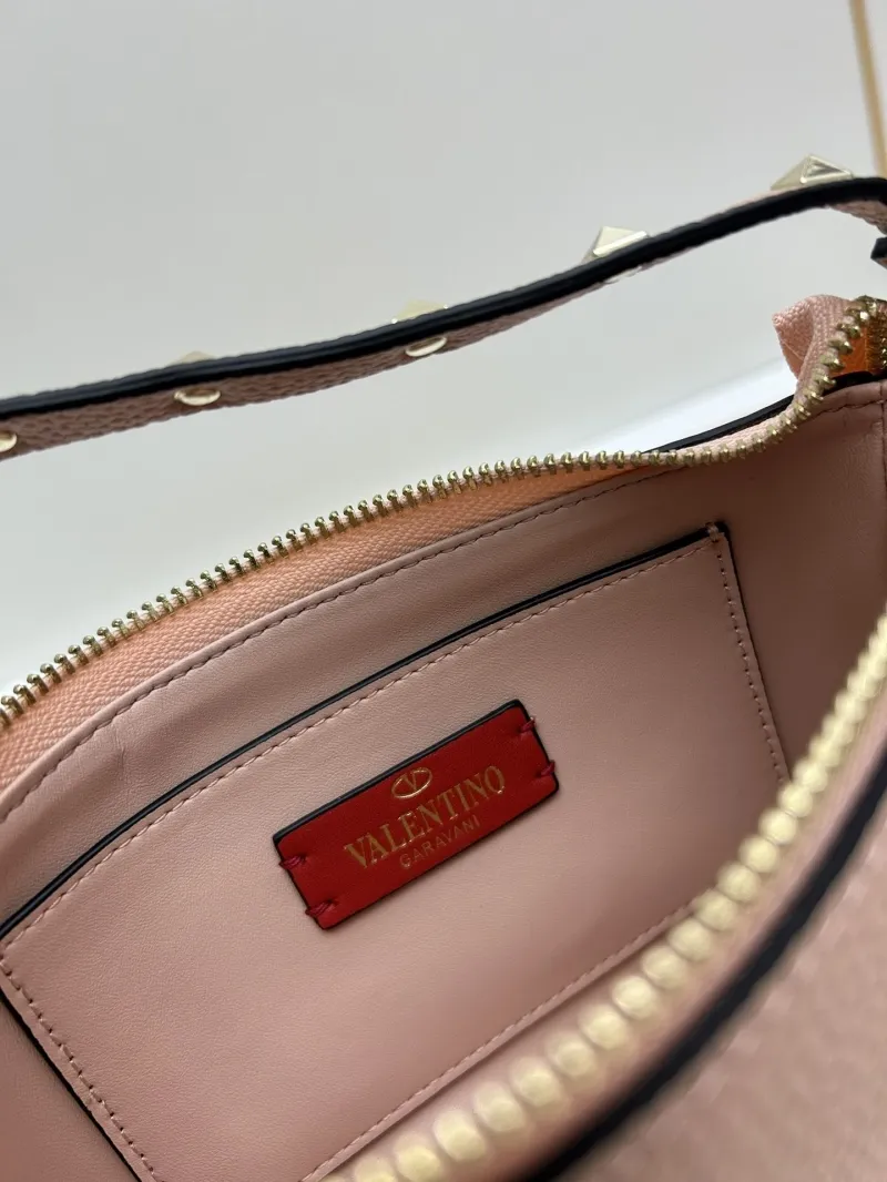 Valentino Pink Rockstud Satchel Bag 532 - Image 8