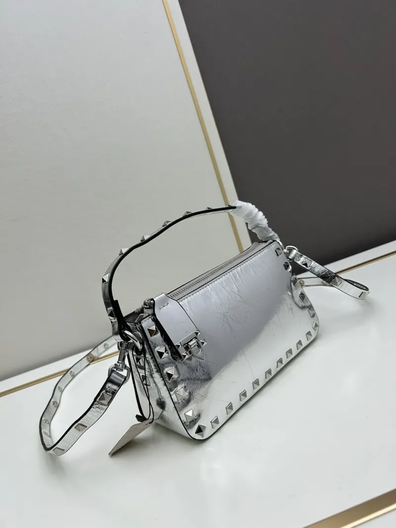 Alternative view of Valentino Silver Studded Satchel Bag 534