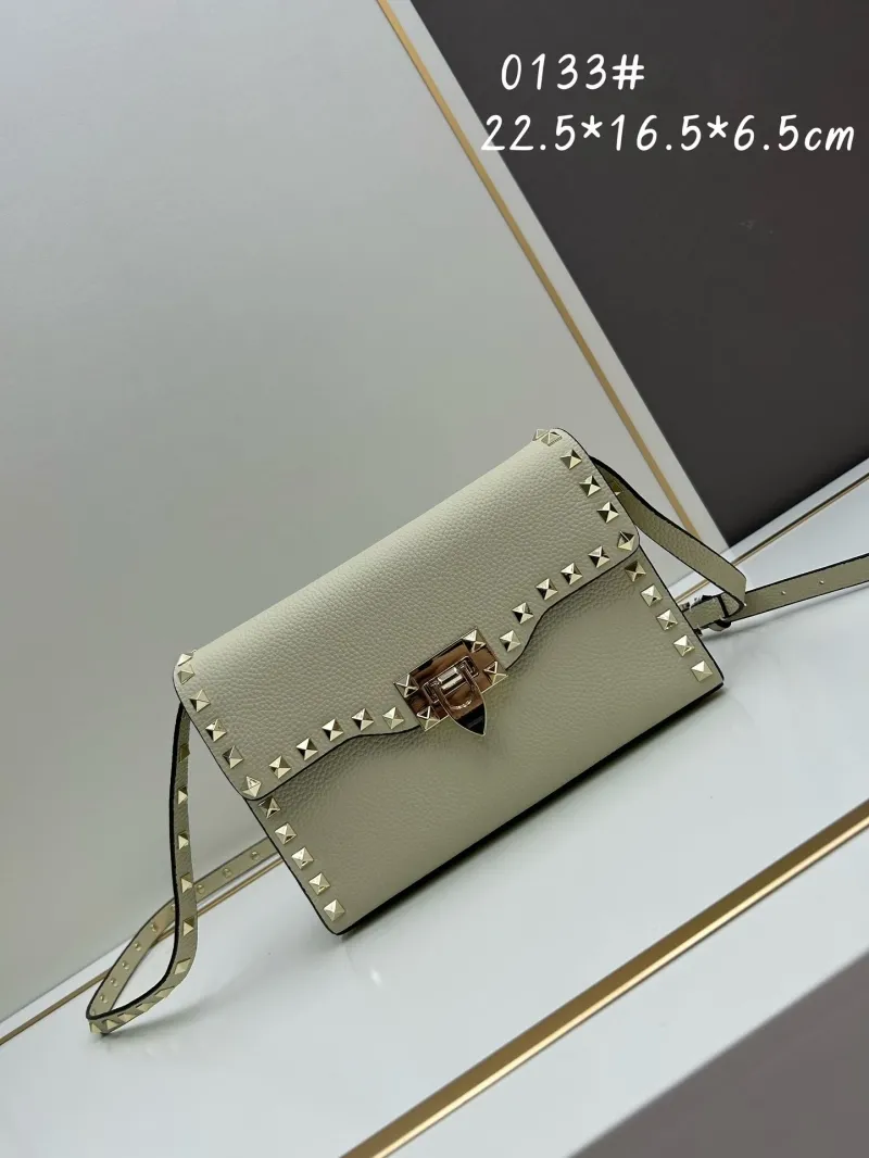 Valentino Light Beige Crossbody Satchel Bag 0133