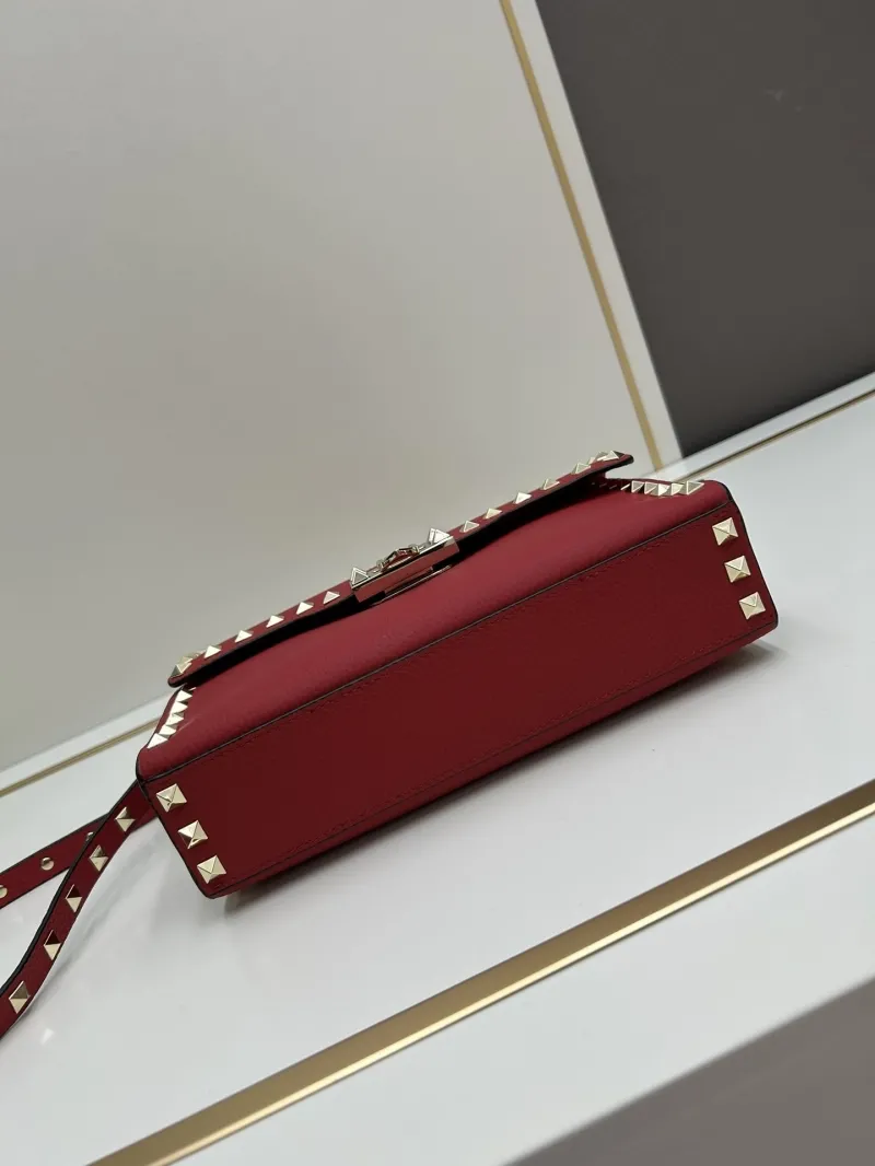 Valentino Red Studded Crossbody Bag 0133 - Image 6
