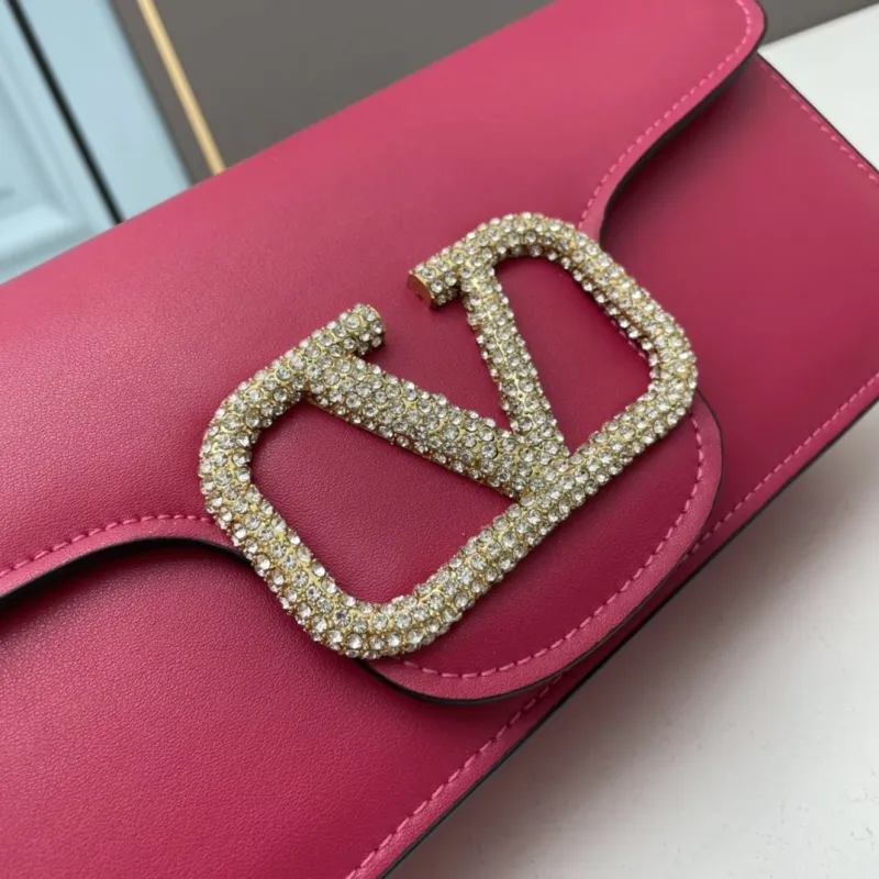 Valentino Fuchsia Leather Chain Satchel Bag 543 - Image 5