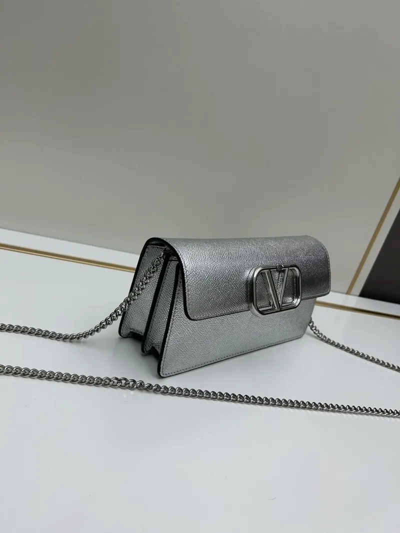 Alternative view of Valentino Silver Chain Crossbody Bag 0131