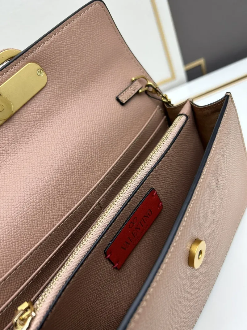 Valentino Brown Chain Crossbody Satchel Bag - Image 7