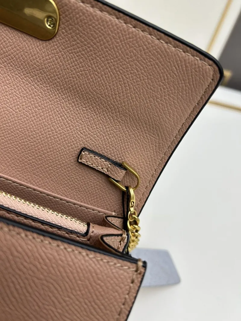 Valentino Brown Chain Crossbody Satchel Bag - Image 8
