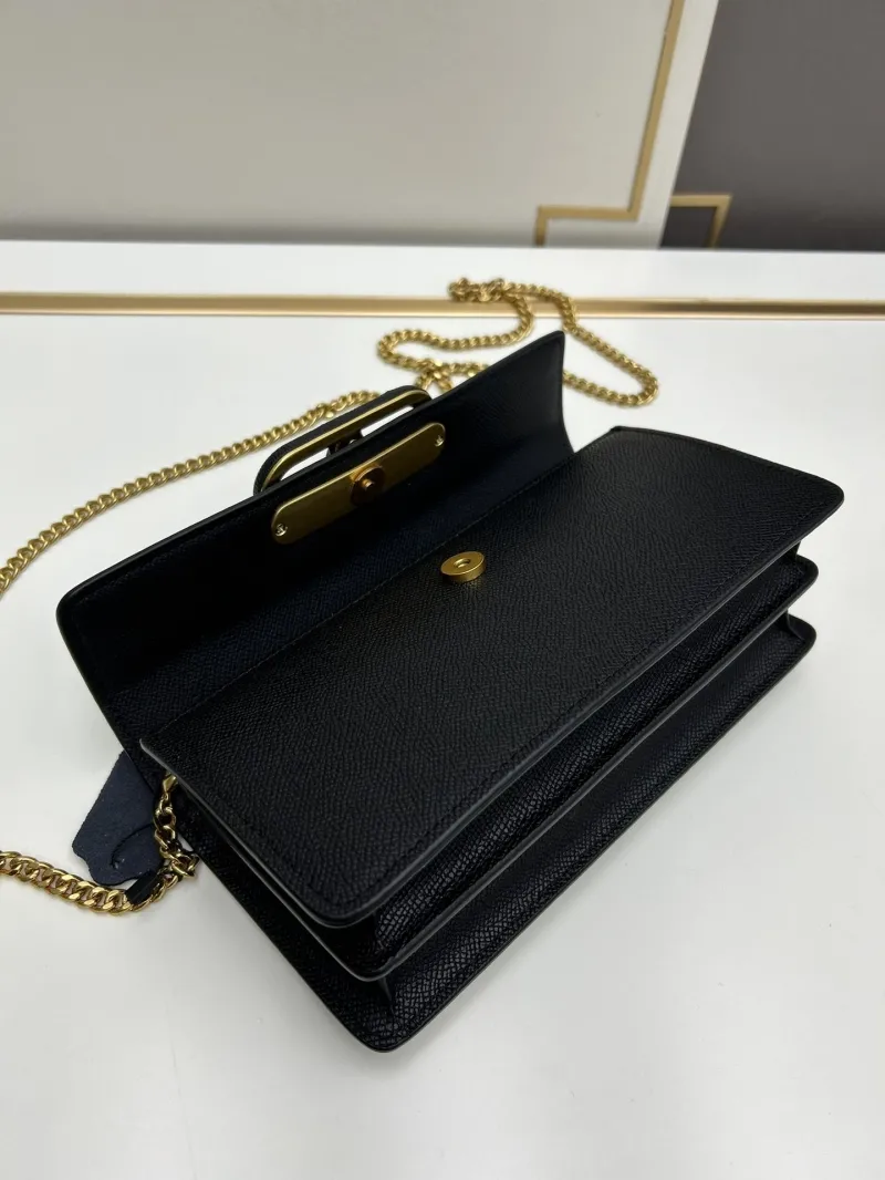 Valentino Black Chain Crossbody Bag 0131 - Image 6
