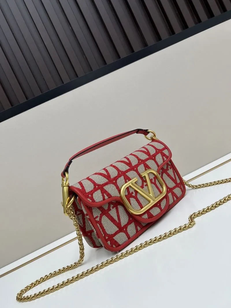 Alternative view of Valentino Red Beige Chain Crossbody Bag 5102