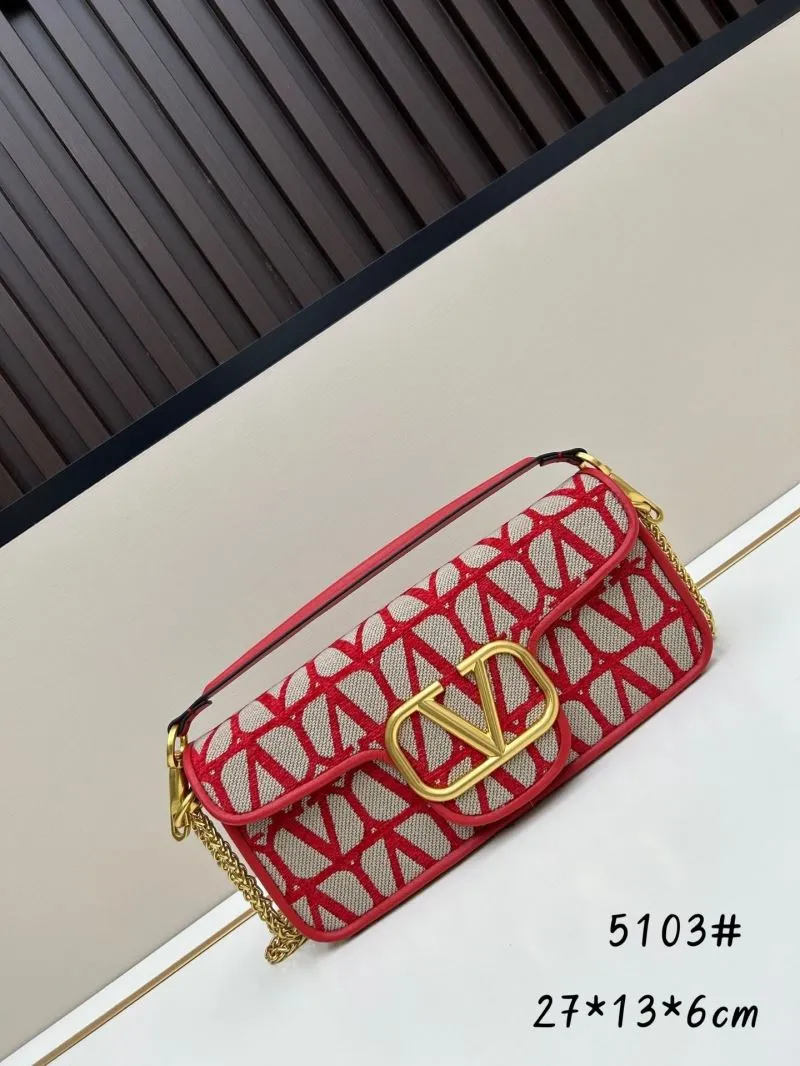 Valentino Red Monogram Satchel Bag 5103