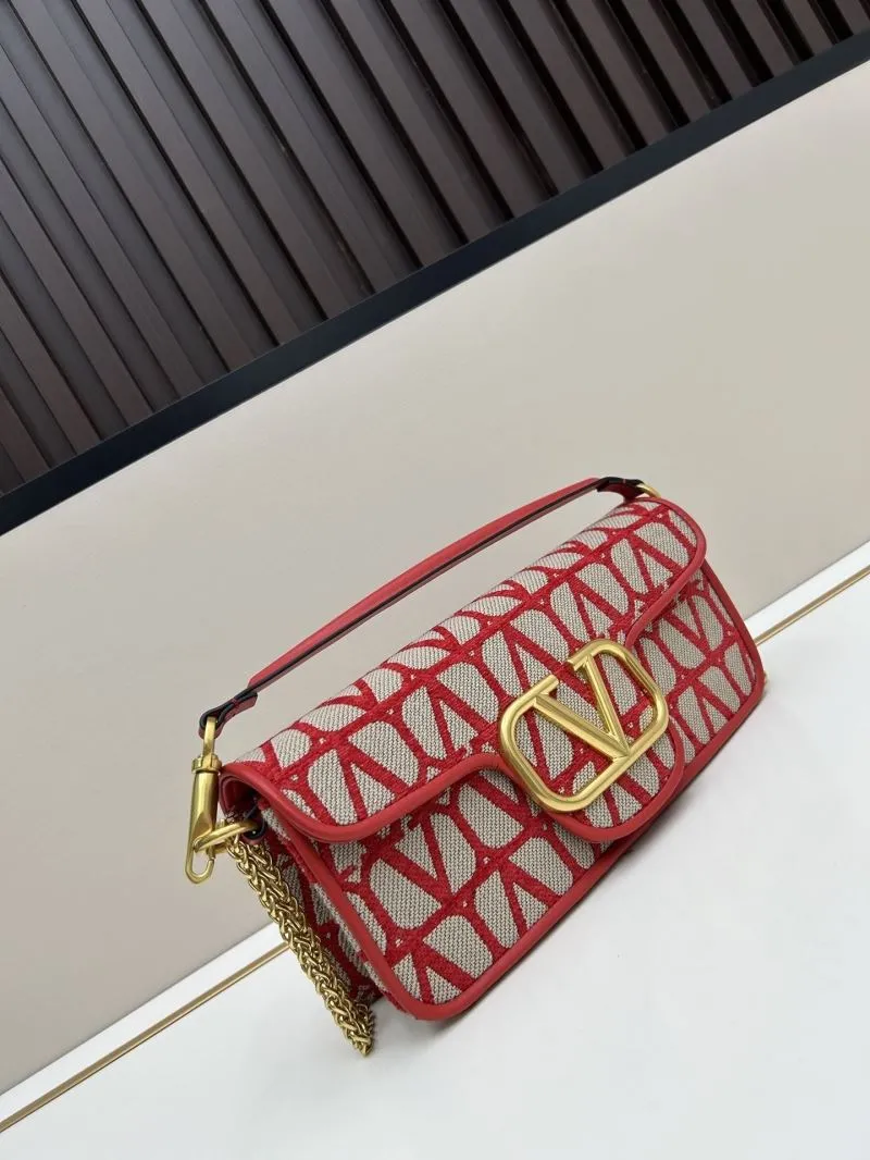 Alternative view of Valentino Red Monogram Satchel Bag 5103