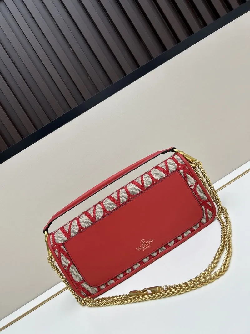 Valentino Red Monogram Satchel Bag 5103 - Image 3