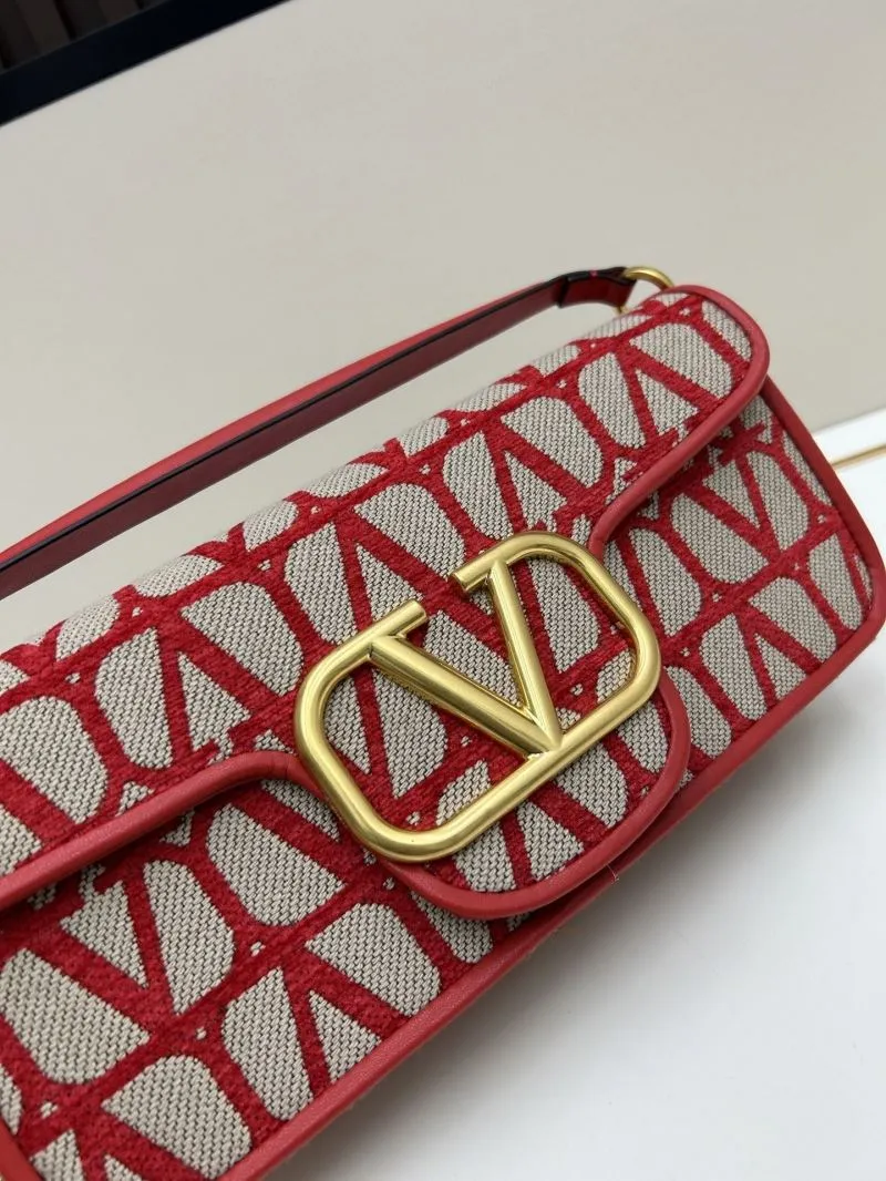 Valentino Red Monogram Satchel Bag 5103 - Image 4