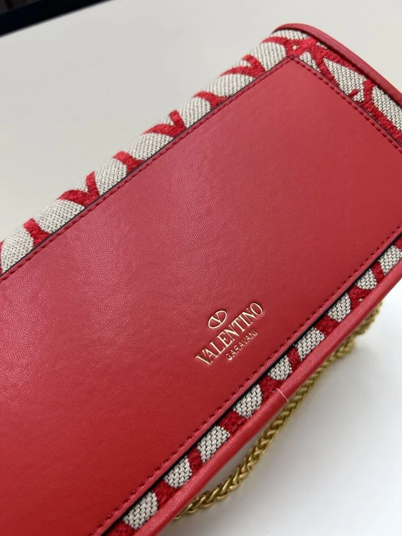Valentino Red Monogram Satchel Bag 5103 - Image 6