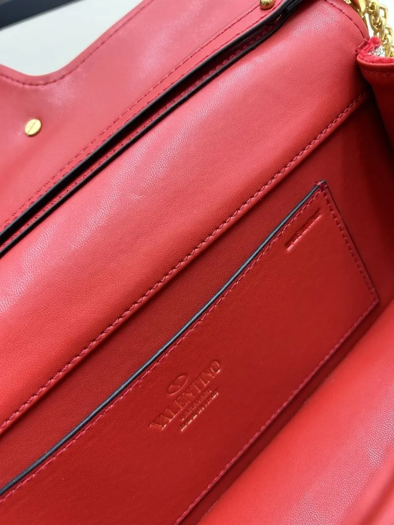 Valentino Red Monogram Satchel Bag 5103 - Image 8