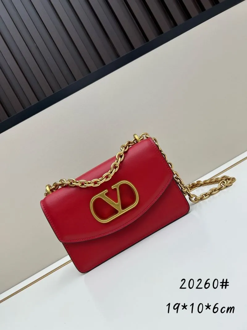 Valentino Red Chain Satchel Bag 20260