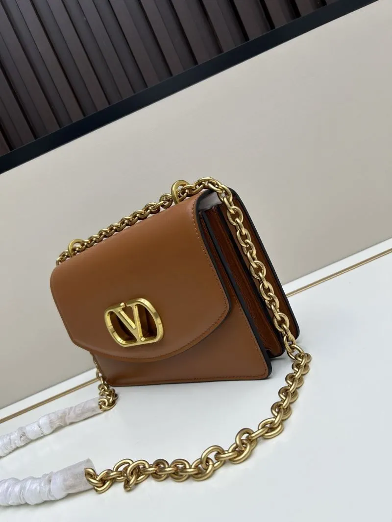 Alternative view of Valentino Brown Chain Satchel Bag 20261
