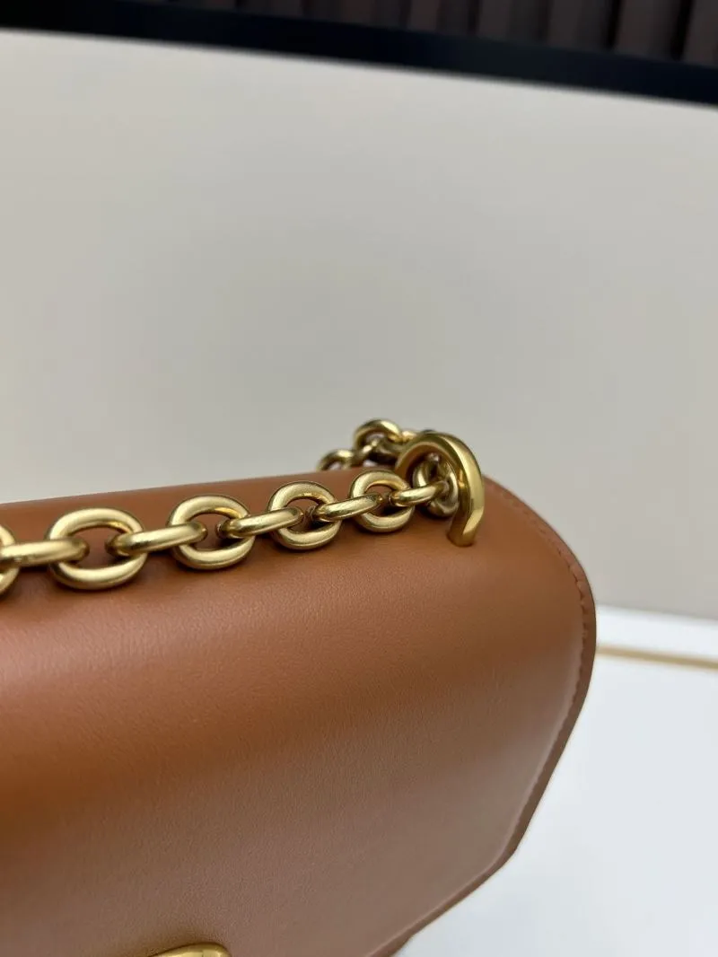 Valentino Brown Chain Satchel Bag 20261 - Image 6