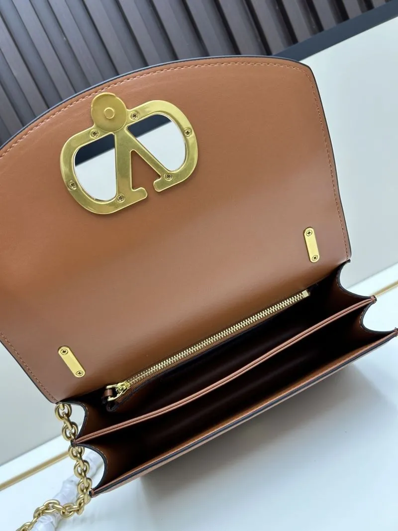 Valentino Brown Chain Satchel Bag 20261 - Image 7