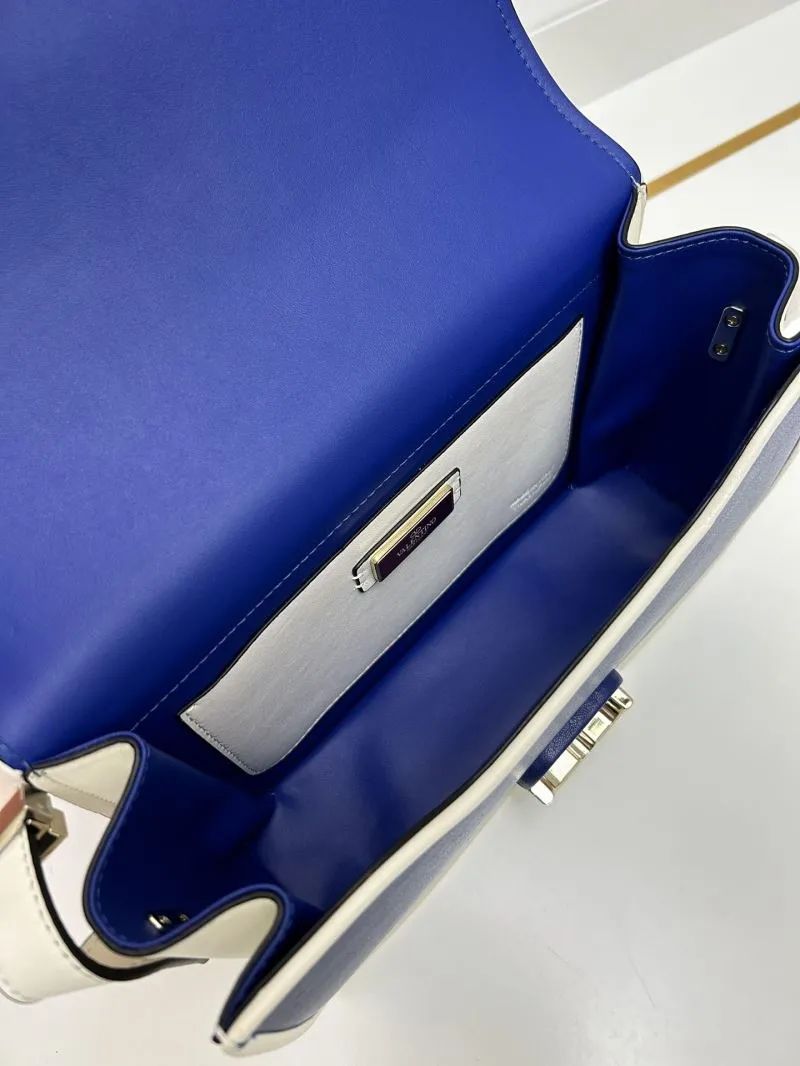 Valentino Blue White Crossbody Bag 5019 - Image 9