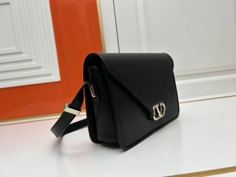 Valentino Black Crossbody Satchel Bag Model 5019 24x15x8cm - Image 3