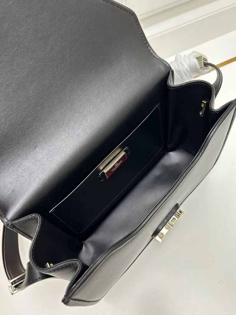 Valentino Black Crossbody Satchel Bag Model 5019 24x15x8cm - Image 9