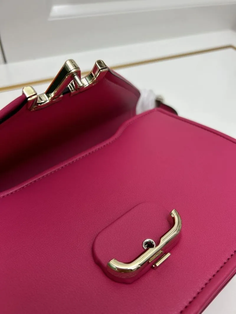 Valentino Fuchsia Satchel Bag Model 5019 - Image 7