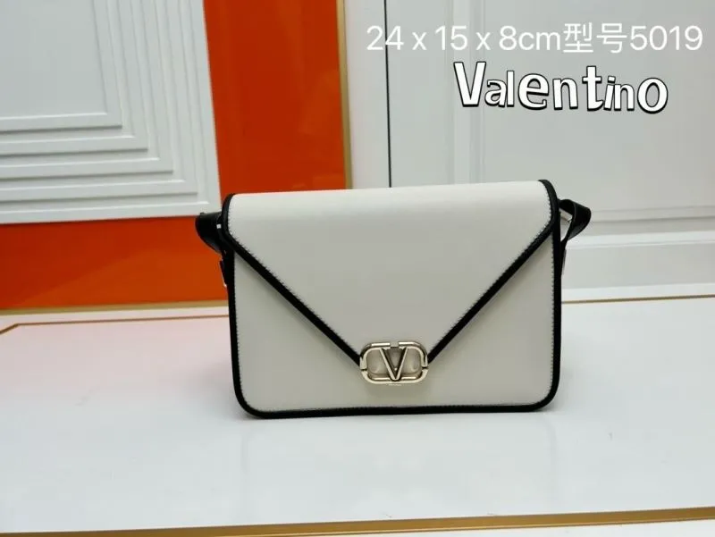 Valentino White Black Crossbody Satchel Bag Model 5019