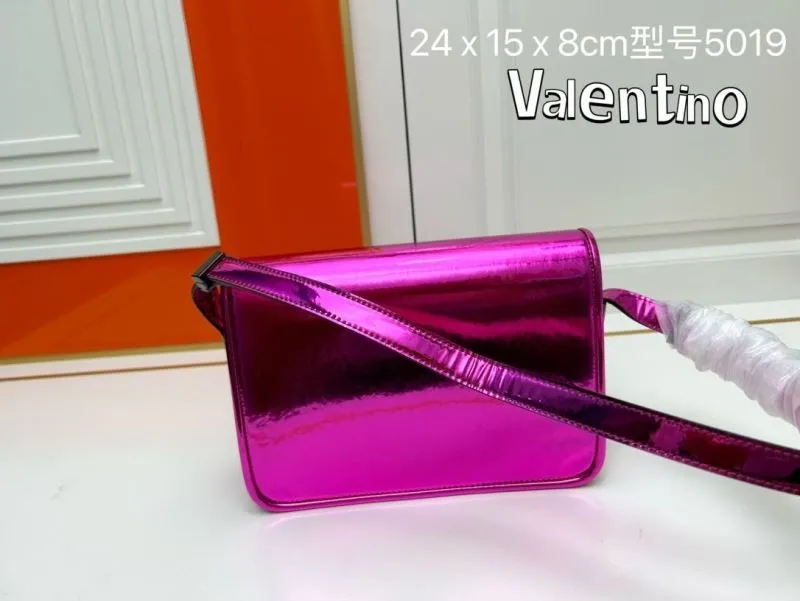Alternative view of Valentino Metallic Pink Satchel Bag 24x15x8cm Model 5019
