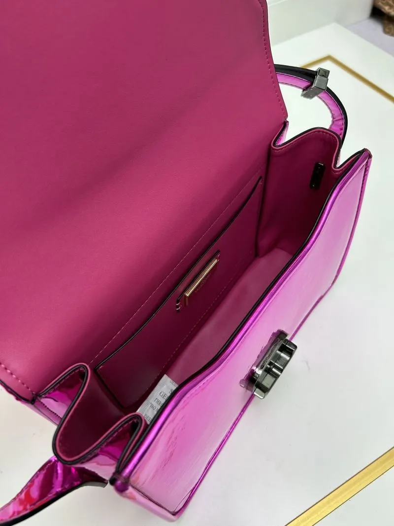 Valentino Metallic Pink Satchel Bag 24x15x8cm Model 5019 - Image 8