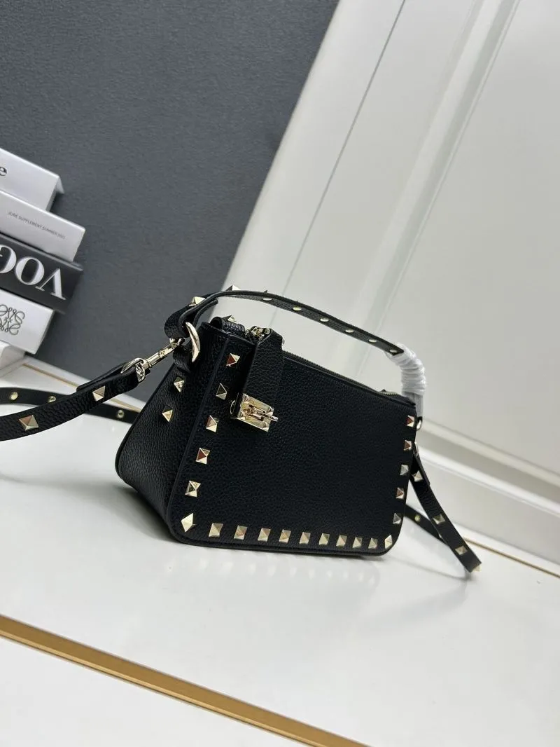 Alternative view of Valentino Black Rockstud Satchel Bag 9881