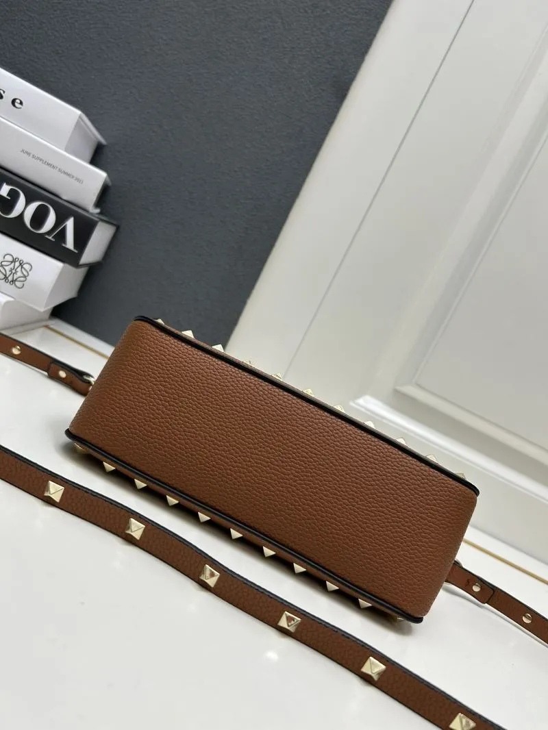 Valentino Brown Leather Crossbody Bag T-VA31LP002 - Image 8