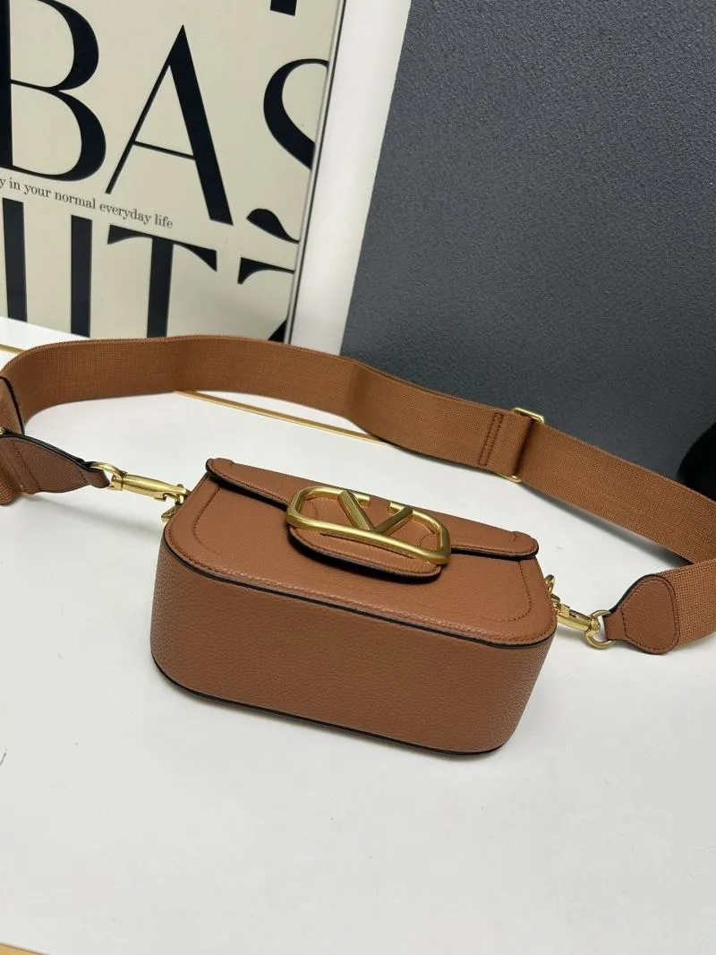 Valentino Brown Leather Satchel Bag 5026 - Image 5
