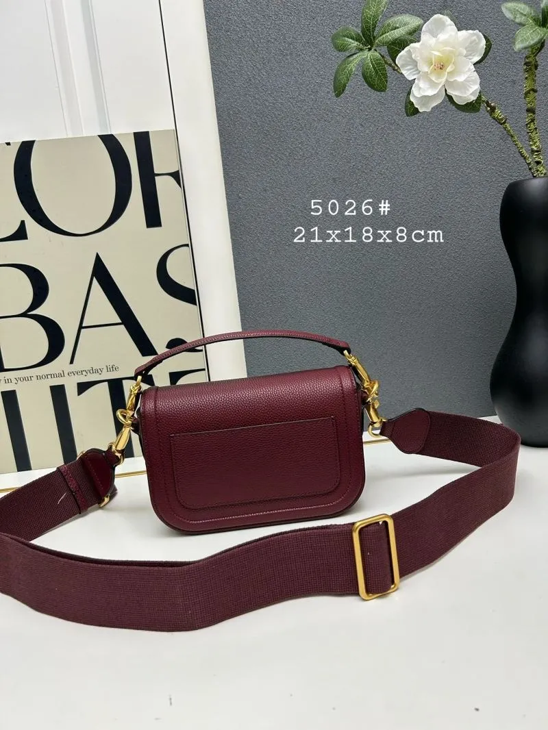 Alternative view of Valentino Burgundy Crossbody Satchel Bag 5026
