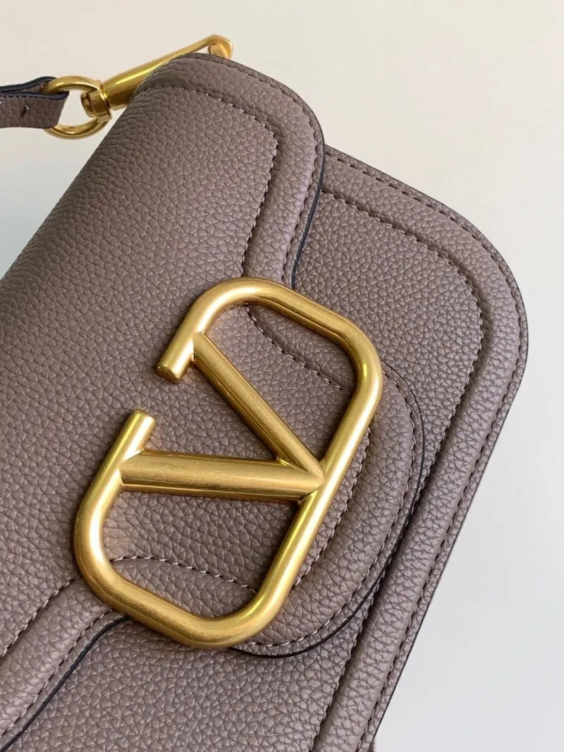 Valentino Taupe Crossbody Satchel Bag 5026 - Image 6