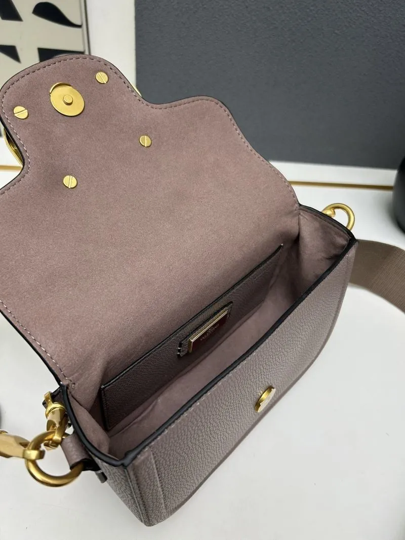 Valentino Taupe Crossbody Satchel Bag 5026 - Image 8