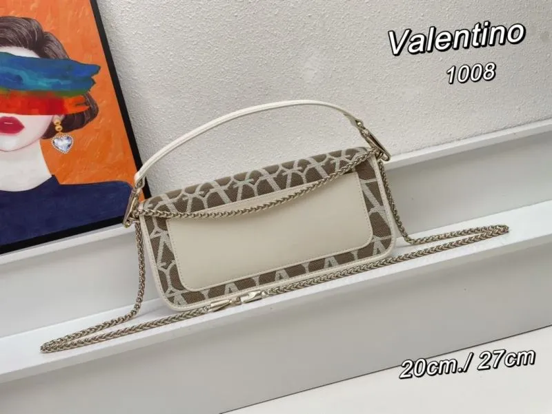 Alternative view of Valentino 1008 Beige Monogram Satchel Bag
