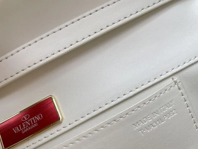 Valentino 1008 Beige Monogram Satchel Bag - Image 8