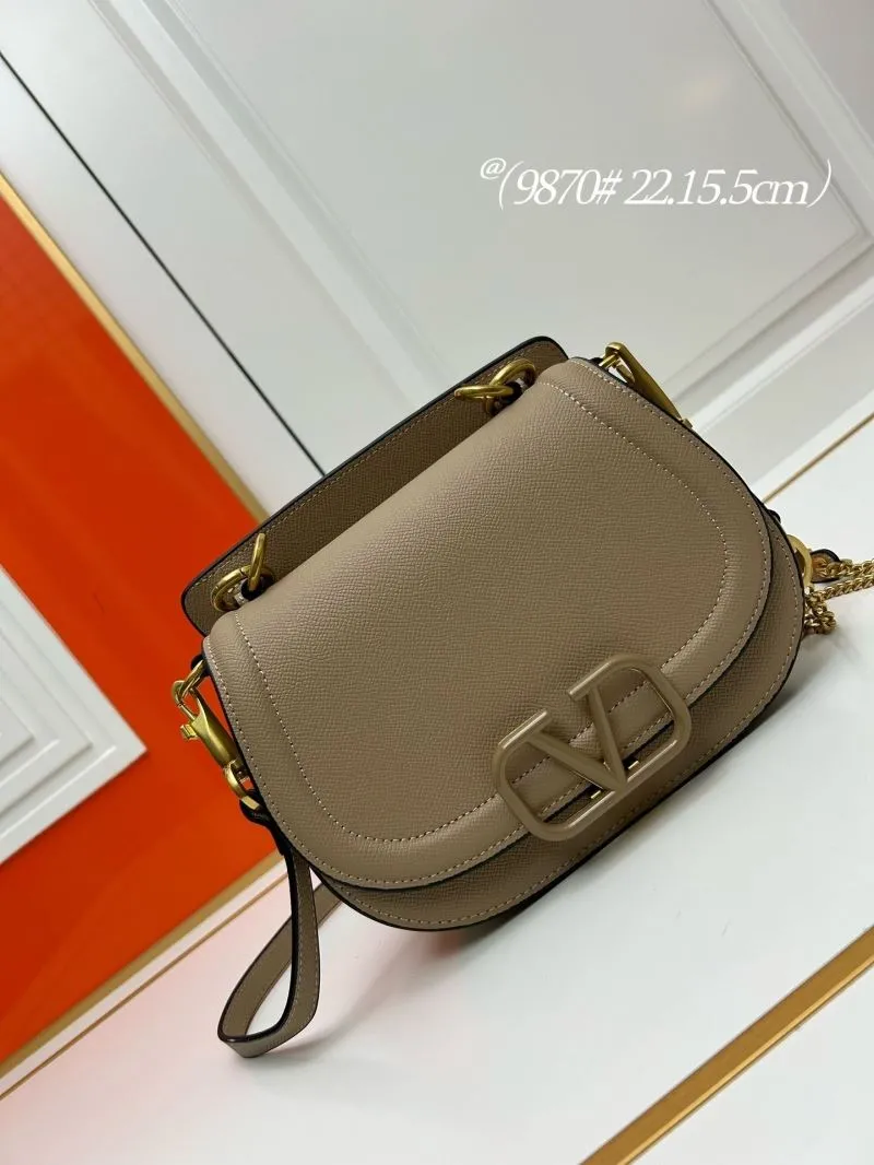 Valentino Beige Crossbody Saddle Bag 9870