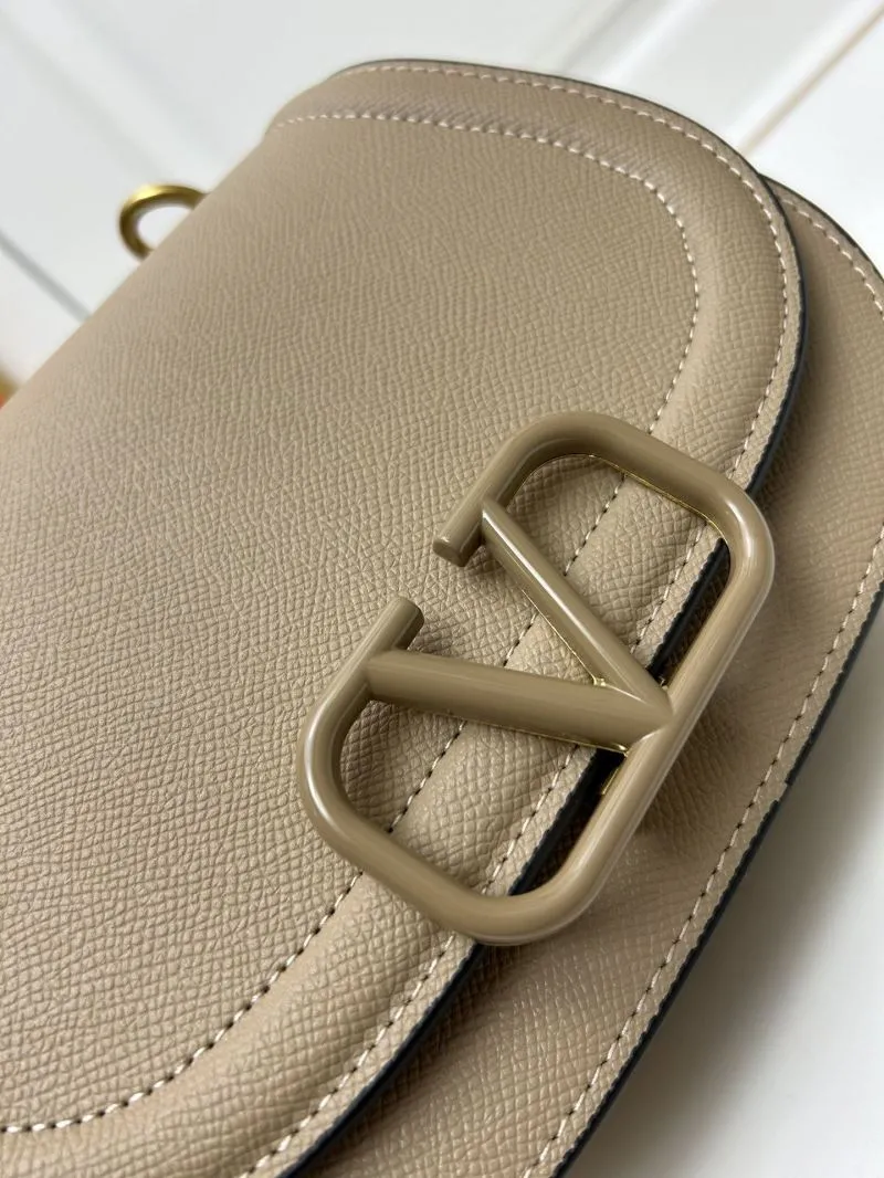 Valentino Beige Crossbody Saddle Bag 9870 - Image 4