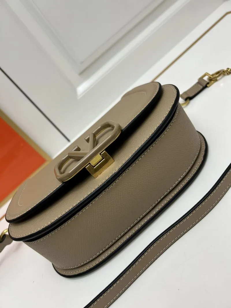 Valentino Beige Crossbody Saddle Bag 9870 - Image 7