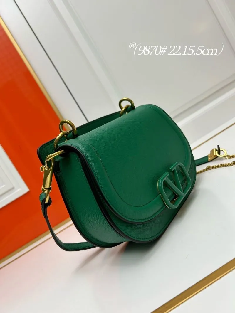 Valentino Green Saddle Crossbody Bag 9870 - Image 3