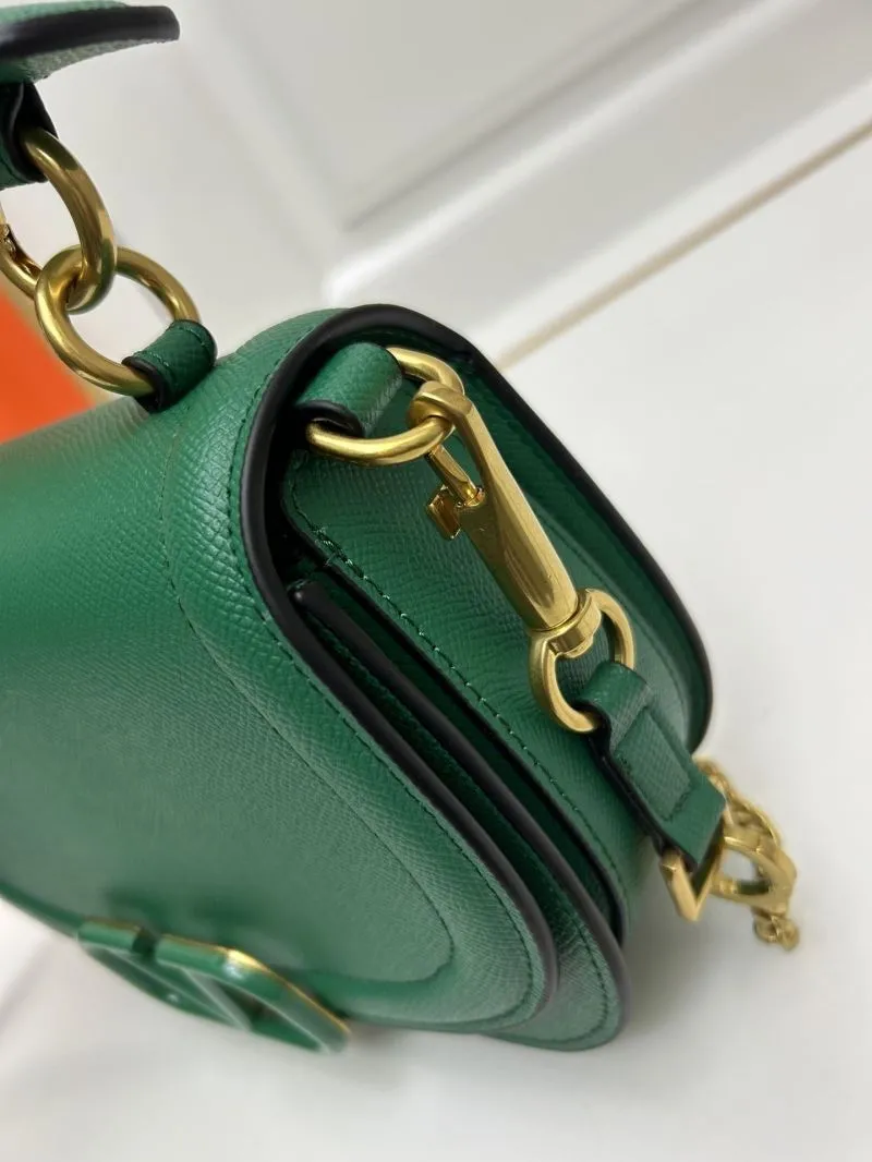 Valentino Green Saddle Crossbody Bag 9870 - Image 6