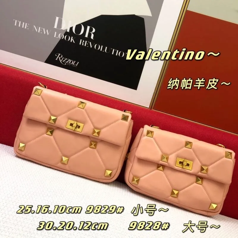 Valentino Pink Nappa Lambskin Satchel Bag 9829 Small - Image 9
