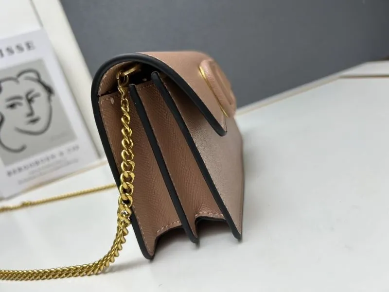 Valentino Nude Pink Chain Crossbody Bag 9879 - Image 6