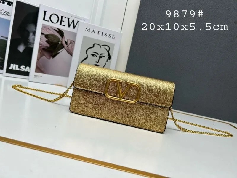 Valentino Gold Chain Crossbody Bag 9879
