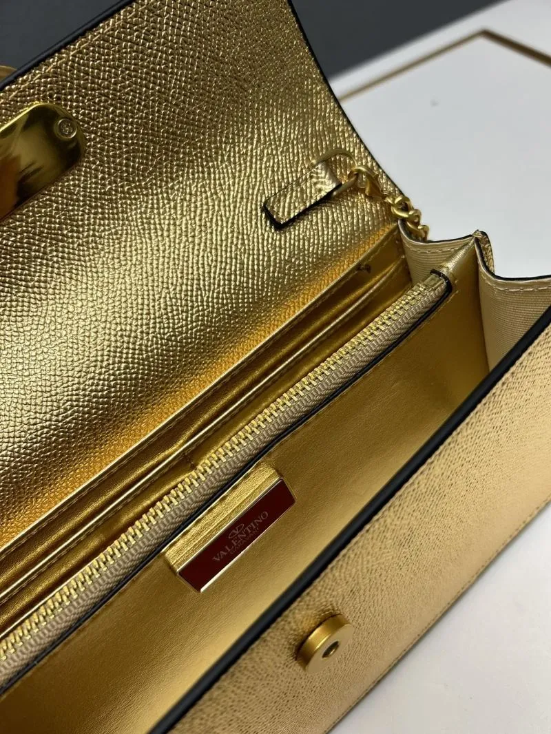 Valentino Gold Chain Crossbody Bag 9879 - Image 8