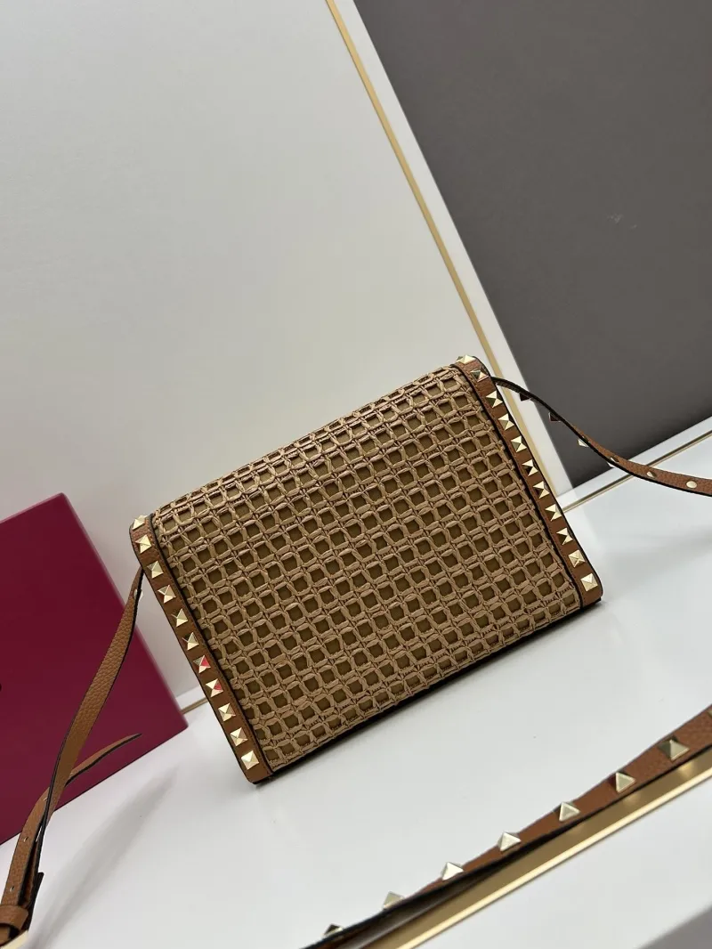 Valentino Brown Woven Satchel Bag 20248 - Image 4