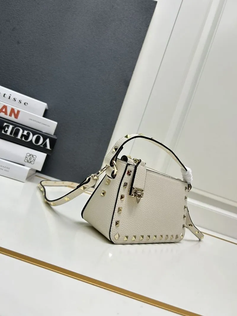 Alternative view of Valentino 9881 Cream Studded Crossbody Bag