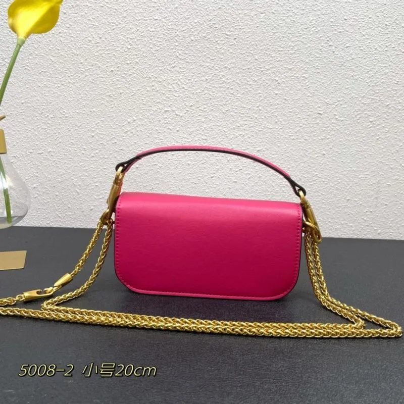 Alternative view of Valentino Small Pink Chain Satchel Bag 5008-2