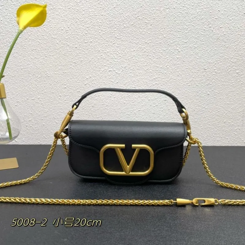 Valentino Small Black Crossbody Satchel Bag 5008-2