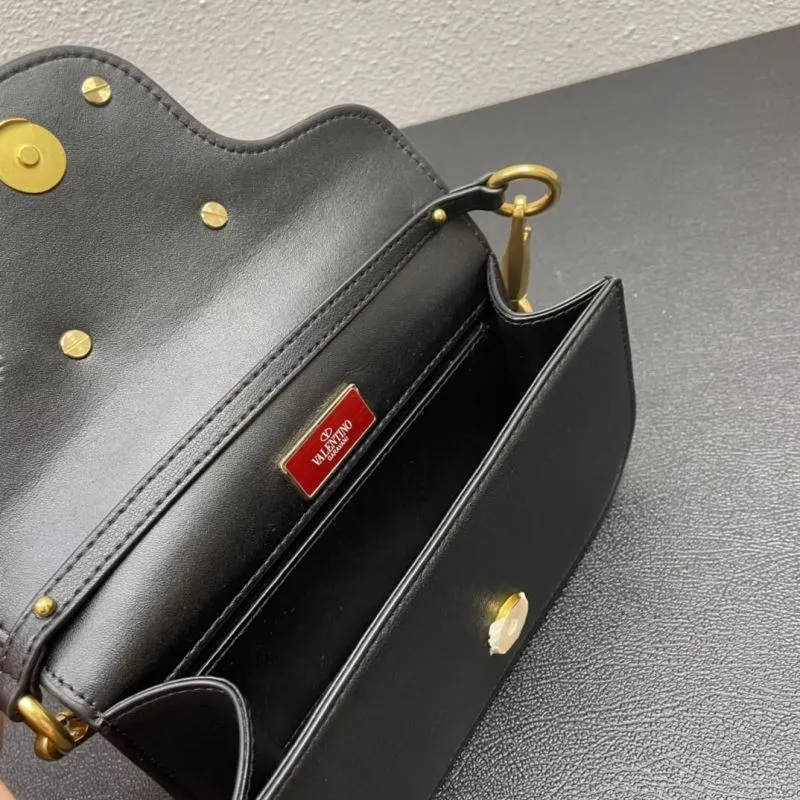 Valentino Small Black Crossbody Satchel Bag 5008-2 - Image 9